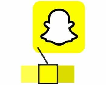 El logo de Snapchat con un tono de amarillo seleccionado