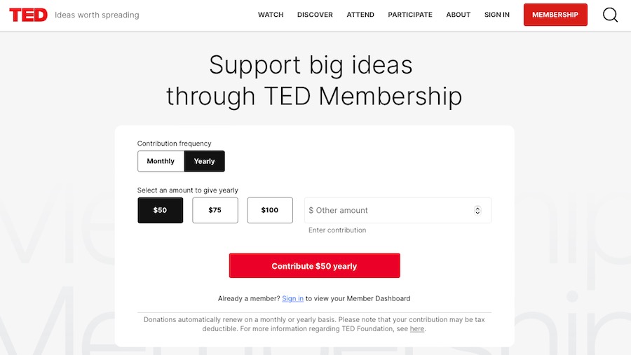 TED Talks diariamente