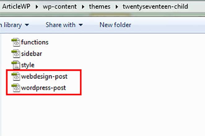 tema wordpress twentyseventeen com wordpress-post e webdesign-post em arquivos locais