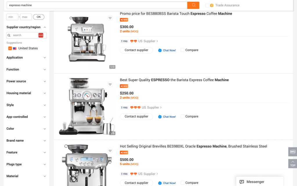Os fabricantes de café expresso são um dos melhores produtos de dropshipping de alto valor