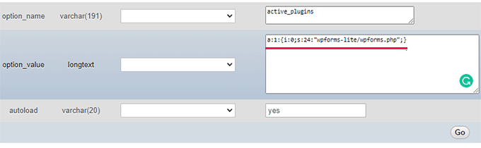激活單個插件 Activating a single plugin