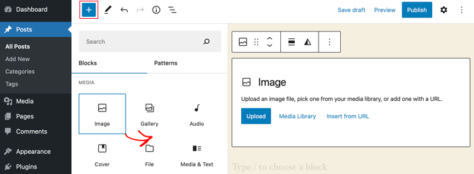 Resim Bloğu Ekle Add an Image Block