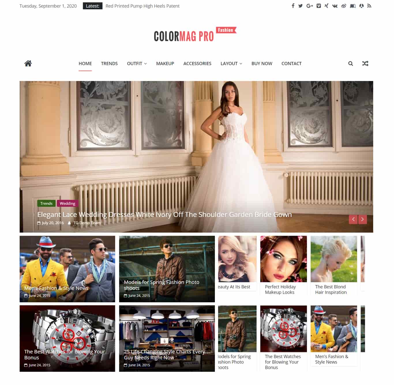 Demo de temă Colormag