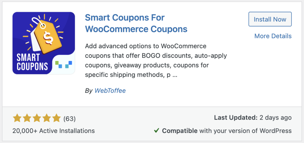WooCommerce 쿠폰용 스마트 쿠폰