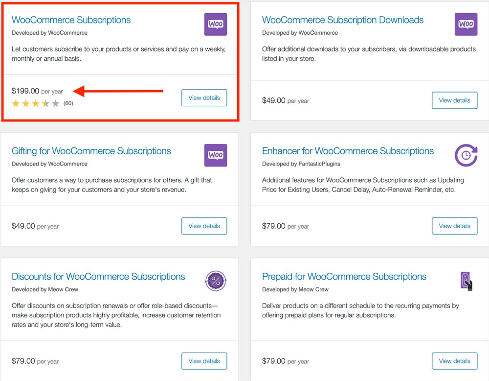 woocommerce 订阅插件