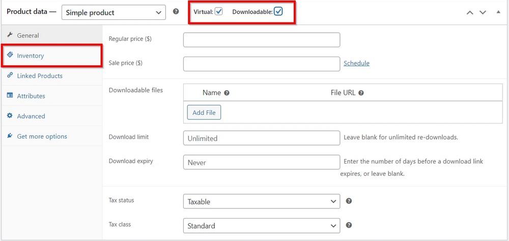 woocommerce 可下载文件