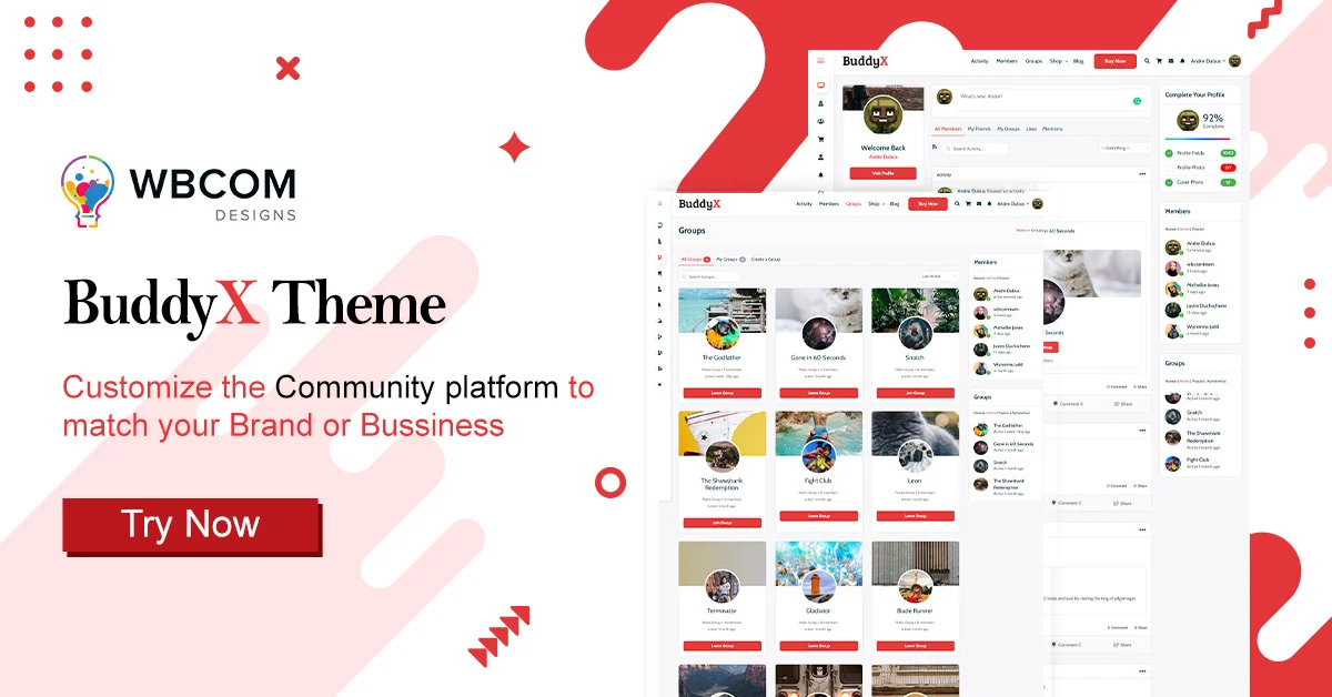 BuddyPress 테마 - WordPress 커뮤니티 테마