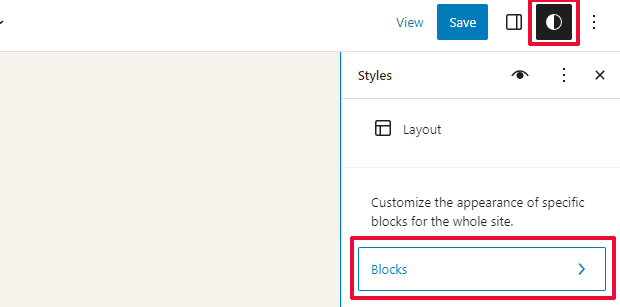 สไตล์บล็อก Block styles