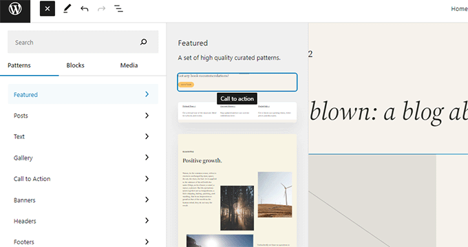 เรียกดูรูปแบบในหมวดหมู่ Browse patterns in a category