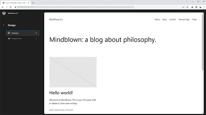 เบราว์เซอร์แม่แบบ Template browser