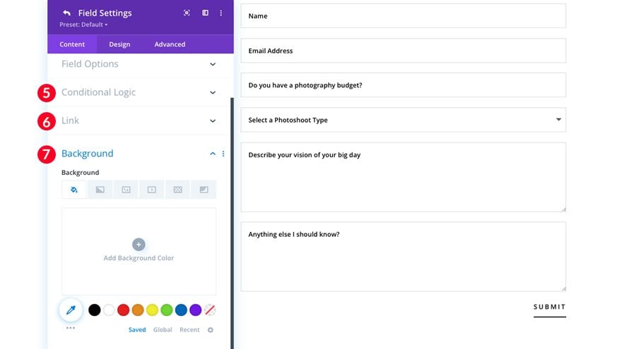 Divi 聯繫表條件邏輯