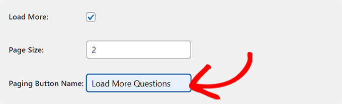 选择分页按钮名称 Choose a paging button name