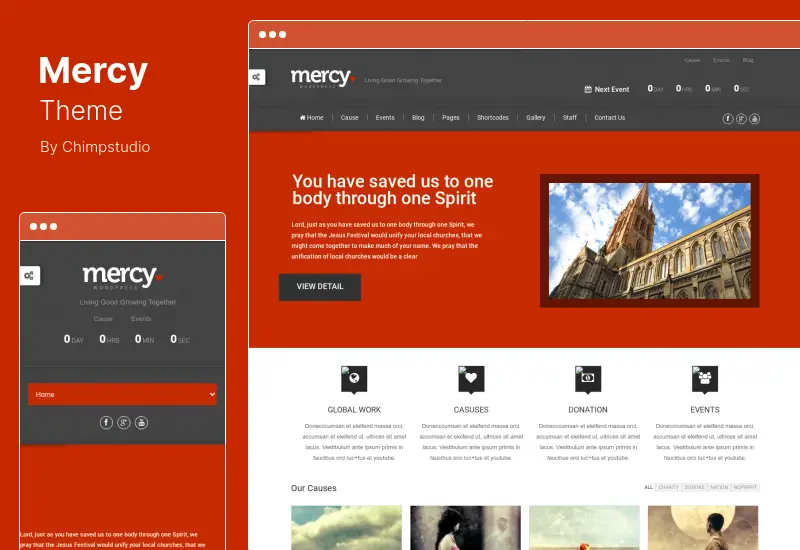 Mercy Theme - NGO Charity & Environmental/Political WordPress 主题