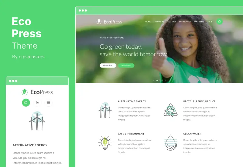 Eco Press 主题 - 自然、生态和非政府组织 WordPress 主题