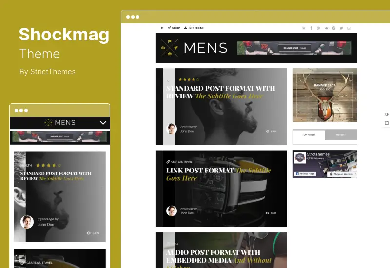 Shockmag 主题 - 具有强大广告系统的广告优化杂志 WordPress 主题