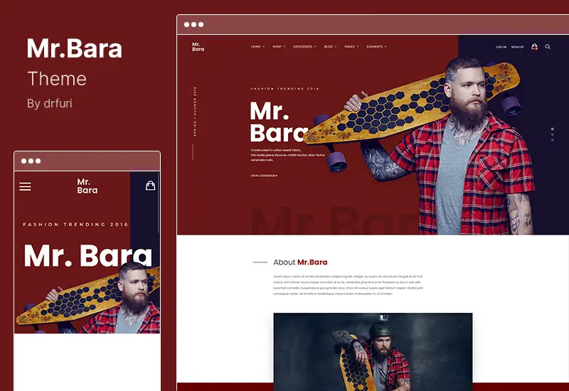 Mr.Bara 主题 - 响应式多用途电子商务 WordPress 主题