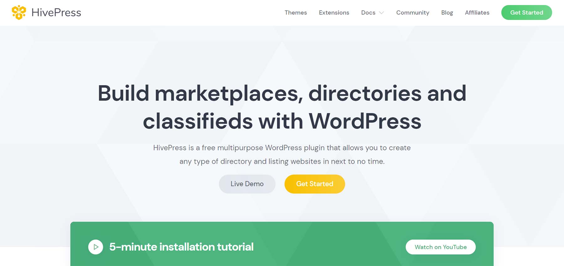ปลั๊กอิน WordPress อเนกประสงค์ HivePress
