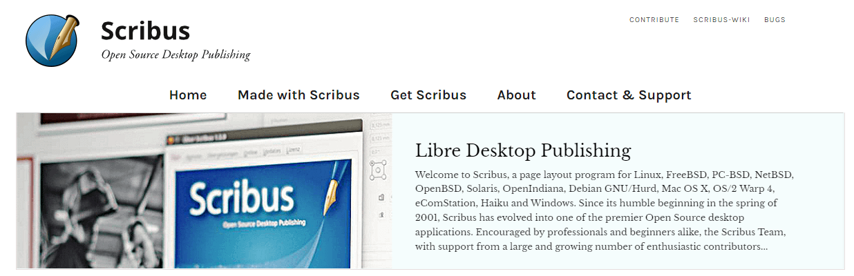 Scribus主页