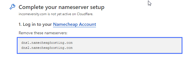 ネームサーバーの設定を完了する