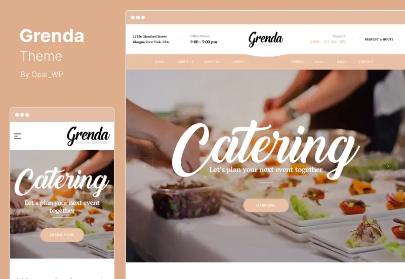 Grenda テーマ - Event Planner WordPress テーマ