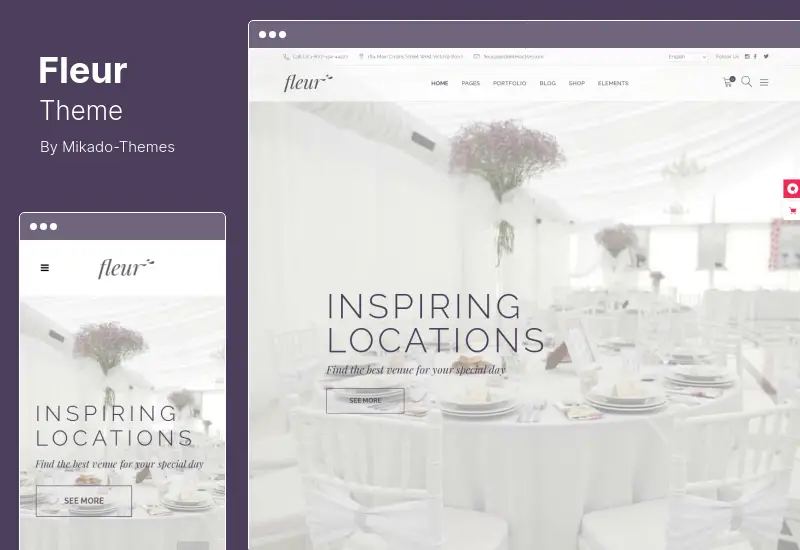 Fleur Theme - 結婚式のワードプレスのテーマ