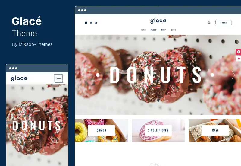 Tema Glace - Tema WordPress para Sorvetes e Lojas de Doces