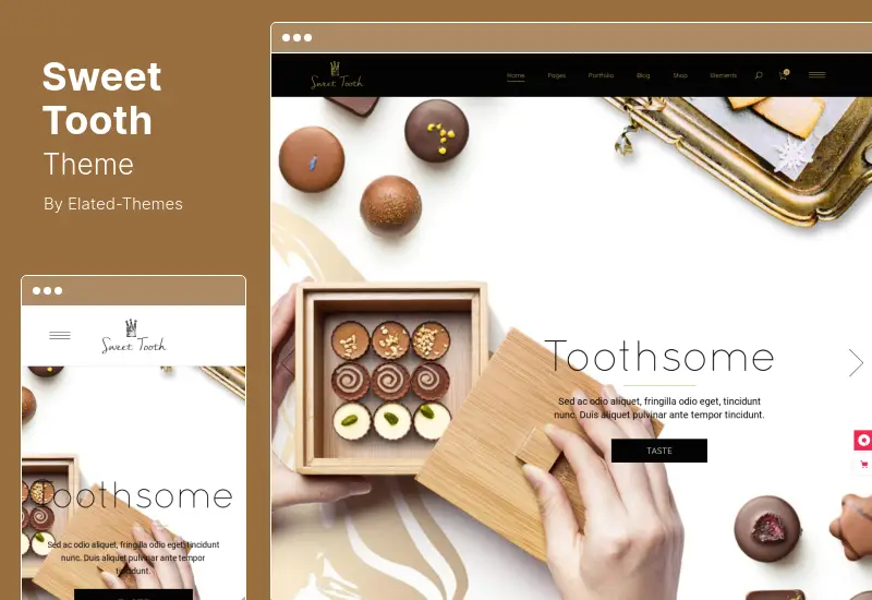Tema Sweet Tooth - Delicioso tema WordPress para confeitaria