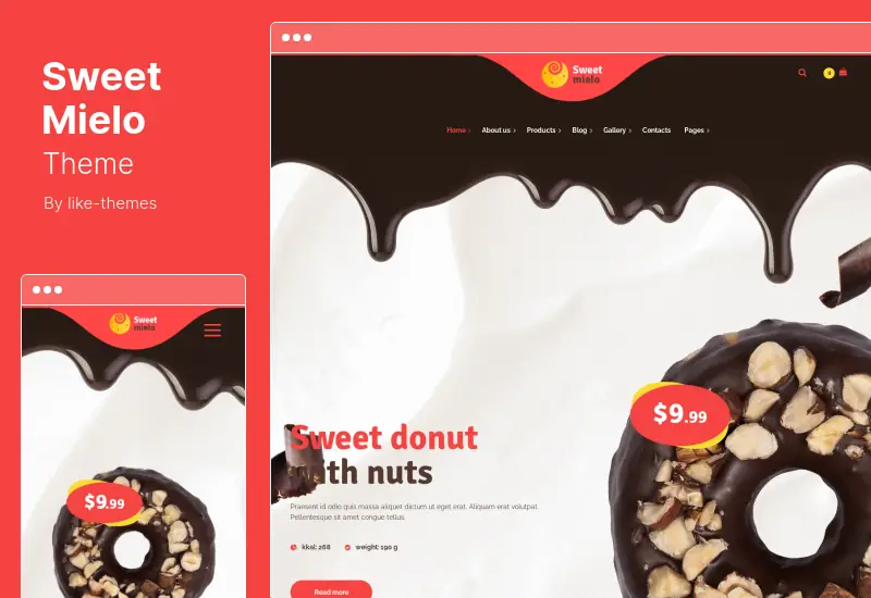 SweetMielo Theme - Produção de Mel e Doces Delicious WordPress Theme