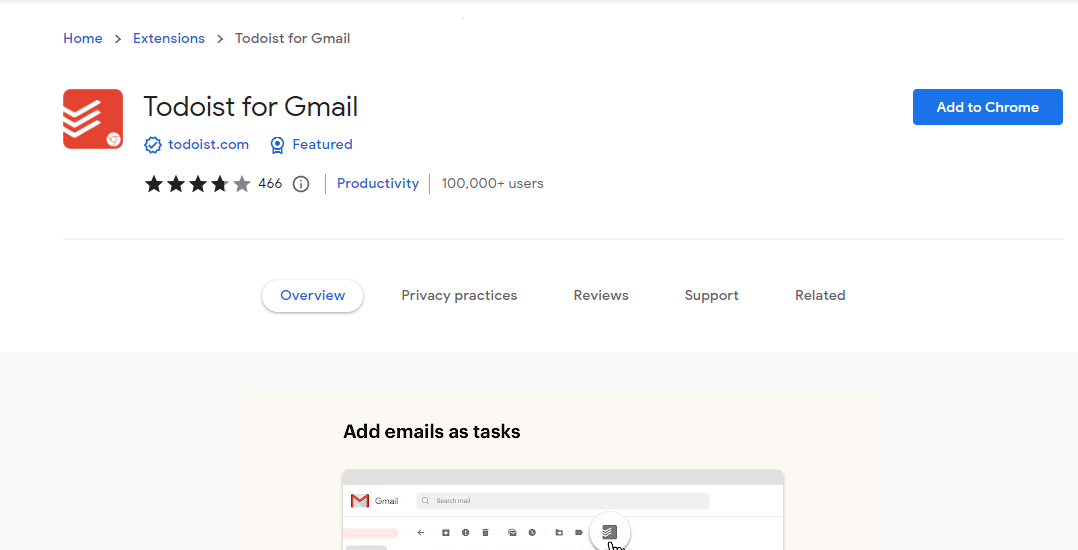 Gmail için Todoist