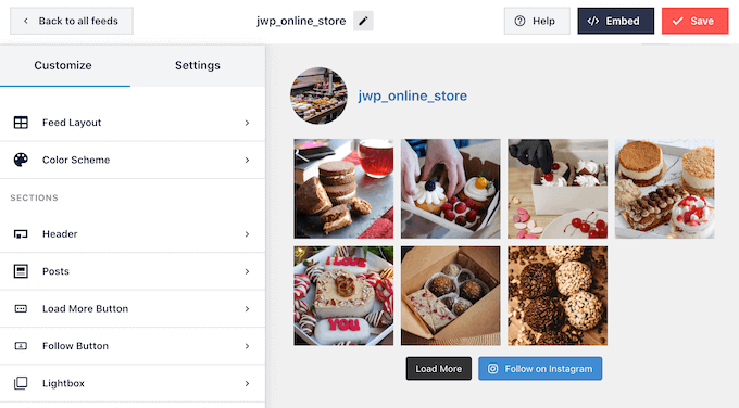 Smash Balloon 的 Instagram 提要编辑器 Smash Balloon's Instagram feed editor