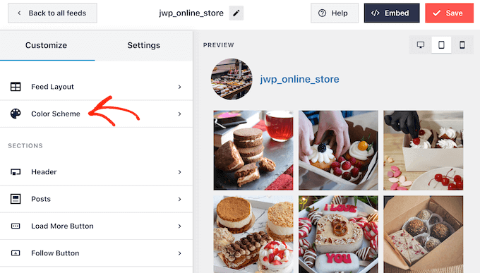 在 WordPress 中向 Instagram 提要添加不同的配色方案 Adding a different color scheme to an Instagram feed in WordPress