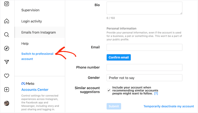 如何切换到商业 Instagram 帐户 How to switch to a business Instagram account
