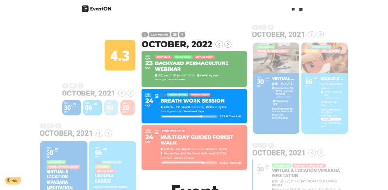 screenchot plugin kalender acara wordpress eventON