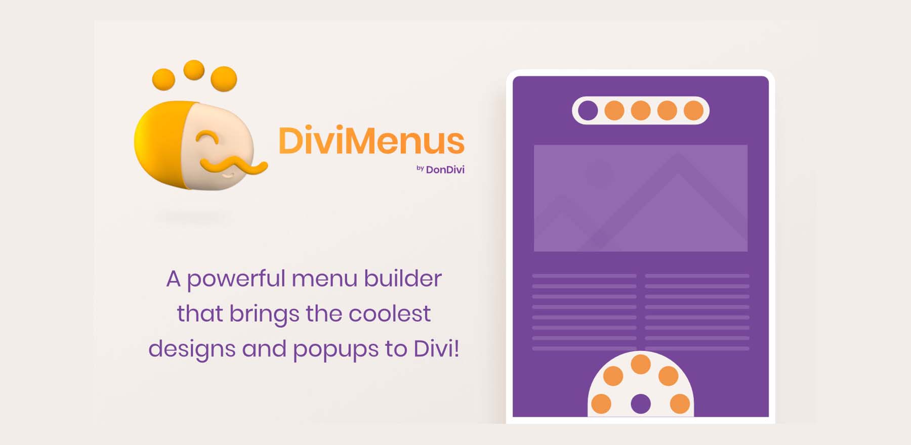 Divi용 DiviMenus 메뉴 빌더