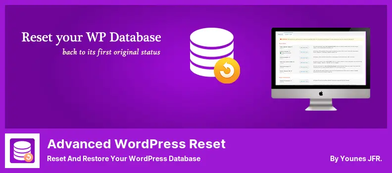 高度な WordPress リセット プラグイン - WordPress データベースのリセットと復元