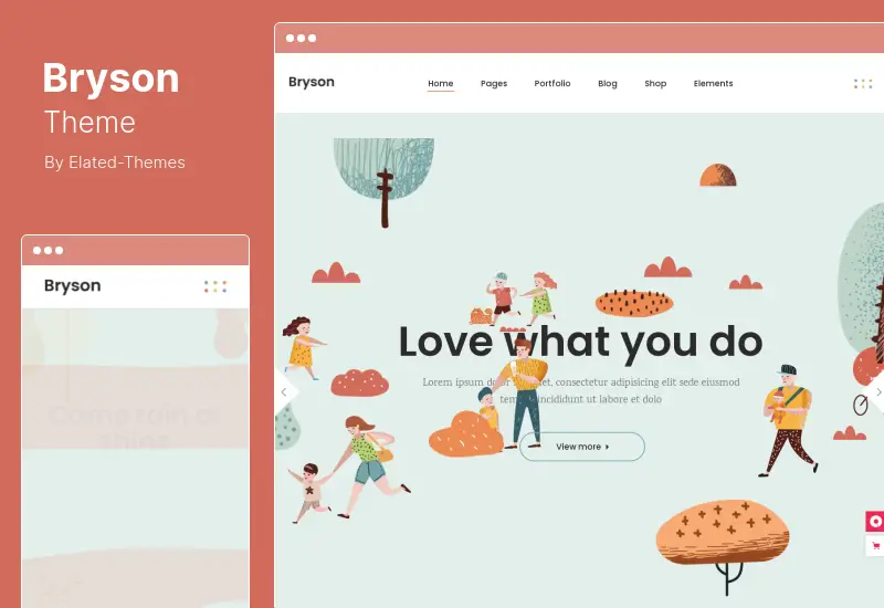 Tema Bryson - Tema WordPress per portfolio di illustrazione e design