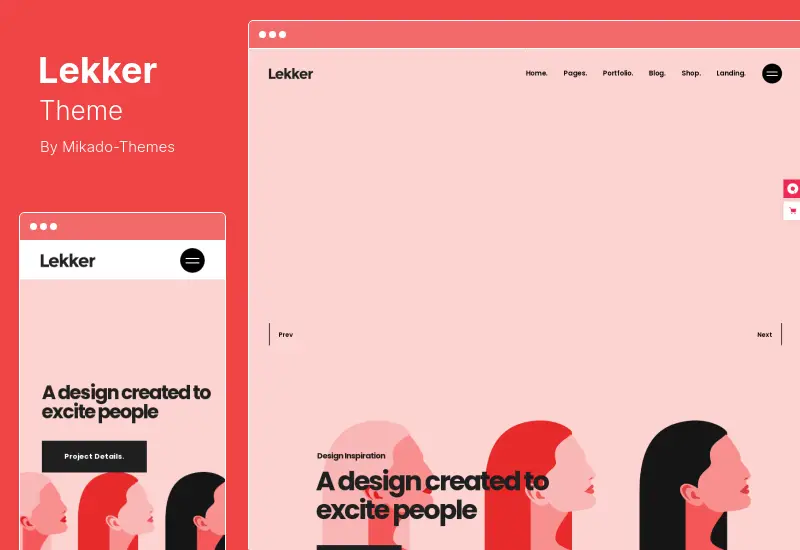 Tema Lekker - Tema WordPress per portfolio