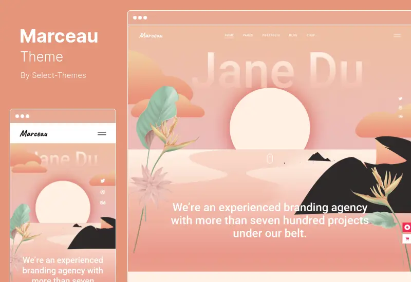 Tema Marceau - Tema WordPress per portfolio creativo
