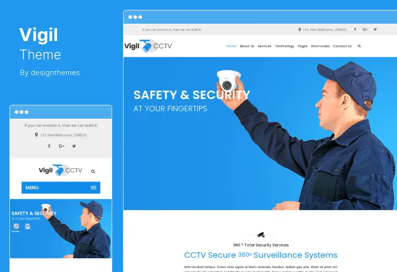 Tema Veglia - Tema WordPress per la sicurezza CCTV