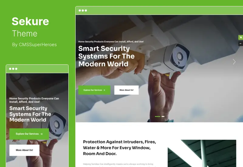 Tema Sekure - Temi WordPress per CCTV e sistemi di sicurezza