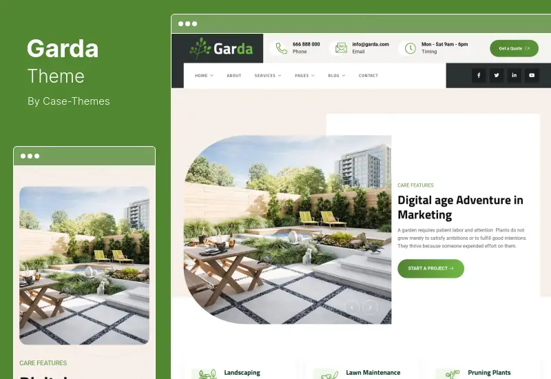 Garda Theme - ガーデニングと造園の WordPress テーマ