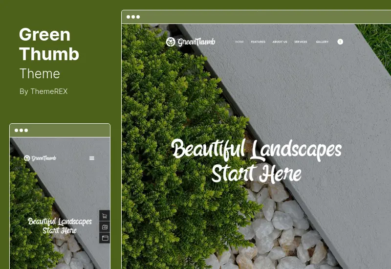 Green Thumb テーマ - ガーデニング & 造園サービスの WordPress テーマ