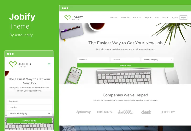 Tema Jobify - Tema WordPress della bacheca di lavoro