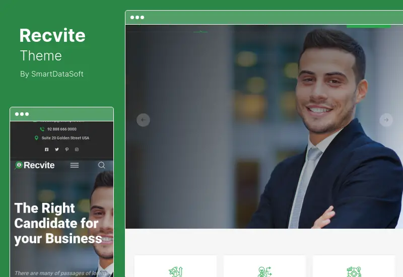 Tema Recvite - Tema WordPress per l'agenzia di personale