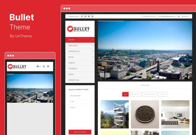 Tema Bullet - Tema WordPress per menu verticale multiuso