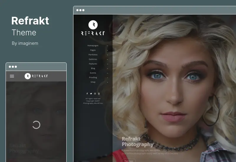 Tema Refrakt - Tema WordPress per la fotografia