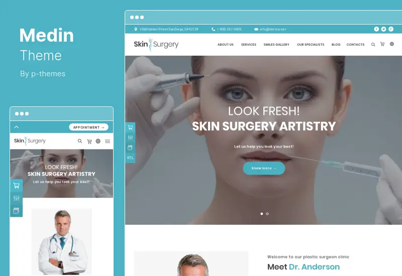 Tema Medin - Tema WordPress del centro medico