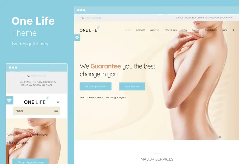 Tema OneLife - Tema WordPress Medical HealthCare