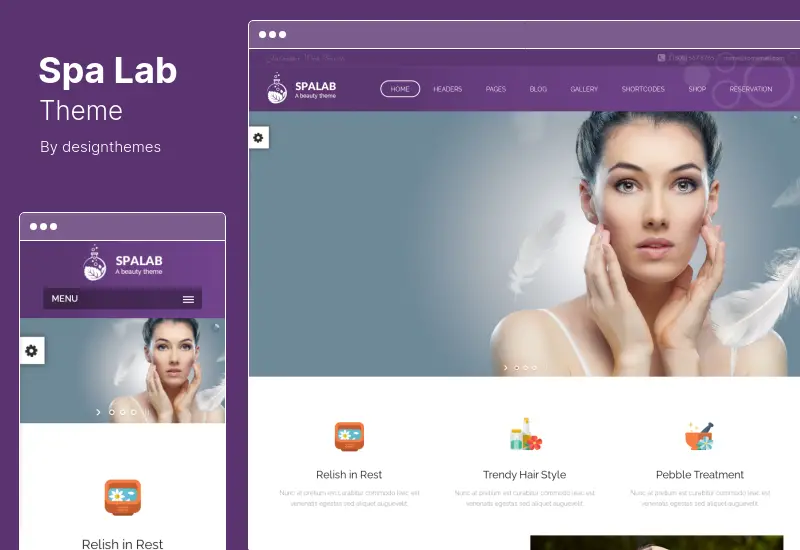 Tema Spa Lab - Tema WordPress per salone di bellezza