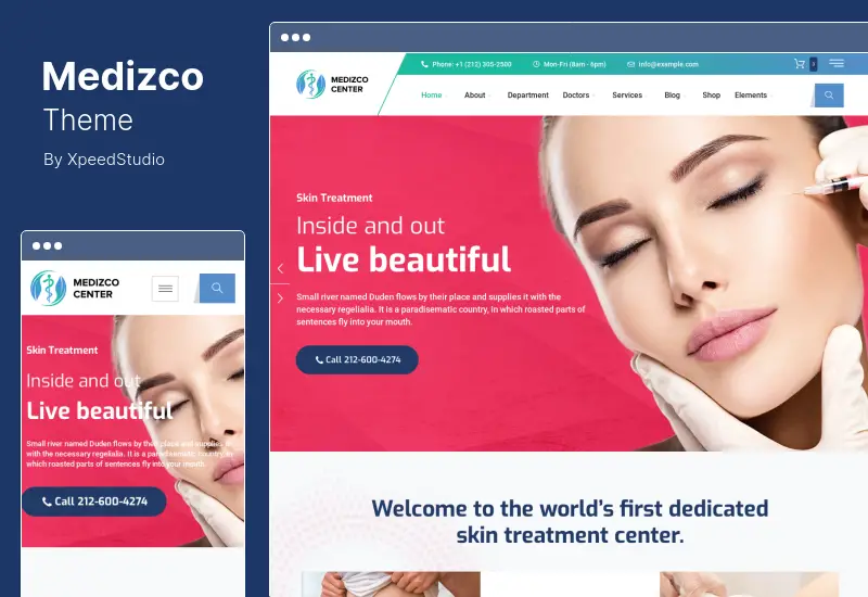 Tema Medizco - Tema WordPress per clinica medica e cure odontoiatriche